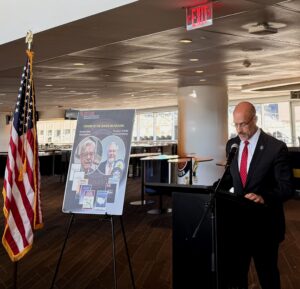 Speaker Hauck at Podium